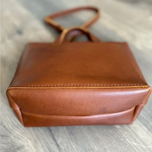 Portland Leather Tan Leather Tote with Removable Strap - Picture 8 of 13